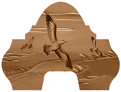 DARAY-L-512-CP Birds Copper